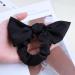 Inilbran Boho Silk Hair Bow Rope Scrunchies Black Silky Bow Hair Band Hair Ties Vintage Elastic Hair Tie Ropes French Bowknot Ponytail Scrunchy Hair Ties Hair Accessories for Women and Girls Headdress - Buy Online on GoSupps.com