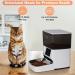 DOEL Automatic Cat Feeder Timed and Quantitative Feeding with Stainless Steel Bowl APP Remote Control with Dual Power Dry Food Pet Feeder 4L - Buy Online on GoSupps.com