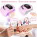 Roexun 168W Nail Dryer - UV LED Lamp with 4 Timers | 36 UV Light Nail Polish Dryer | Removable Magnetic Foot | Suitable for All Gels - Pink - Buy Online on GoSupps.com