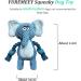 Yuremeey Elephant Dog Toys | Plush Squeaky Tug Toys for Small & Medium Dogs | Interactive Cuddly Toys with Wrinkle Paper - Buy Online on GoSupps.com