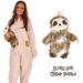 K Collection 3D Sloth Hot Water Bottle with Plush Cover - Natural Rubber HWB - Buy Online on GoSupps.com