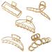 5 Slipproof Metal Hair Clips for Thick & Thin Hair - Stylish Claw Clips for Women - Buy Online on GoSupps.com