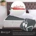 Kesser Double Heat Under Bed Blanket 160x140cm | Remote Control | 3 Temperature Levels | Soft Fleece Heated Bed Pad - Anthracite - Buy Online on GoSupps.com