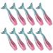 Healeved Lot de 10 Tubes Gloss L vres Vides 3 G Flacons en Plastique Solide pour Maquillage DIY Ensemble Sir ne Paillet Sept Teintes