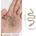 MWOOT 10 Piece 3D Snake Nail Charms Set - Gold & Silver Snake Wave Jewelry Gems Nail Art Kit for Women, Girls, Manicure Salon - Rhinestones Nail Decorations - Buy Online on GoSupps.com