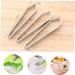 PopetPop Zonge 12 STK Stainless Steel Food Tweezers - Sloping Bone & Hair Removal for Fish - 11x2.3cm - Quality Household Tweezers - Buy Online on GoSupps.com