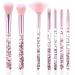 Wllhyf 7-Part Crystal Sparkles Makeup Brush Set - Flawless Foundation & Eyeshadow Brushes for Professional Beauty - Buy Online on GoSupps.com