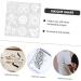NUOBESTY Sunflower Stencil 9pcs Sunflower Hollow Template Child Square Lace Ruler Stencil Mandala - Buy Online on GoSupps.com