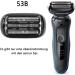 53B Shaving Heads for Braun Razor Men - Compatible with 5 & 6 Series Models 5018S 5049S 5762 5764 6075CC 6020S 6040CS - Premium Replacement Parts - Buy Online on GoSupps.com