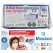 Veova 2 x Fine Dust Masks Respirator Masks Mouth Mask Socks (up to 30 x Usable/Washable Reusable)