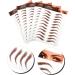 SOESFOUFU 5 Sheets Eyebrow Stickers Grooming Shaping Eyebrow Eyebrows Makeup Sticker Eyebrow Waterproof - Buy Online on GoSupps.com