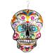 FONMY Kinetic 3D Metal Garden Wind Spinner Unique Gifts Outdoor Decorations Quality Hanging Ornament for Home and Garden 12inch Mandala Silver Sugar Skull Wind Spinners