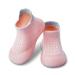Dookeh Baby Shoes Boys Girls First Walking Shoes Non Slip Soft Sole Sneakers Toddler Infant Babygirl Sock Shoes 12-18 Months A3 Pink