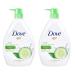 Dove Go Fresh Nourishing Body Wash Cucumber and Green - 33.8 Fl Oz / 1L x 2 Pack cucumber and green tea 33.81 Fl Oz (Pack of 2)
