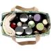 IGNPION Woman Large Travel Toiletry Bag - Waterproof Makeup Organizer & Cosmetic Bag for Swimming and Gym - Green Flower - Buy Online on GoSupps.com