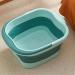 Foldable Foot Bath Tool Soak Basin with Massaging Rollers and Handle Stress Relief Foot Spa for Home Outdoor Travel Blue + Green - Buy Online on GoSupps.com