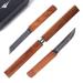 Zetterrank 2-in-1 hunting knife double knife outdoor knife with sheath tanto knife legal Germany Japanese camping knife.