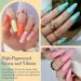 Aikker 20 Spring Colours Dip Powder Nail Kit - 27 Pcs Glitter Purple Pink Orange Acrylic Dipping Powder Set with Base Top Coat Activator - French Nail Art Manicure AK33 - Buy Online on GoSupps.com