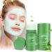 Moulis Green Tea Mask Stick (2 PCs) deep cleaning pores combats acne and blackheads green tea oil control Repair facial mask for all skin types men women