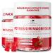 2 Pack Potassium Magnesium Gummies Sugar Free Potassium Supplement Magnesium Glycinate 500mg Ashwagandha Vitamins D3 C B6 Calcium & Zinc for Sleep Leg Cramps & Muscle Relaxation-120 Count Strawberry 60 Count (Pack of