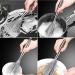 Stainless Steel Wire Pot Brush Pot Scrubber Brush with Long Handle Dishwashing Brush Household Cleaning Tool for Kitchen - Buy Online on GoSupps.com
