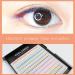 10D Colorful Premade Fans False Eyelashes | 240pcs | 12 Rows | Mixed 12 Colors | Volume Eye Lashes Extensions | Cluster Eyelashes | 12mm - Buy Online on GoSupps.com