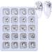 FEIlei 20Pcs Nail Jewelry Resin Nail Art Rhinestones Shiny Nail Crystals Diamond Gems - Buy Online on GoSupps.com