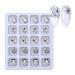 FEIlei 20Pcs Nail Jewelry Resin Nail Art Rhinestones Shiny Nail Crystals Diamond Gems