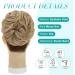 S-Noilite Ash Brown Curly Messy Bun Hair Scrunchie for Women - Synthetic Ponytail Bun Extension Updo Chignon - Buy Online on GoSupps.com