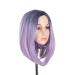 SWACC Ombre Short Hair Bob Wig in Lavender Purple - Synthetic Cosplay Wig for Women and Kids with Wig Cap - Buy Online on GoSupps.com