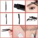 Y-KINZ 5PCS Eyebrow Grooming Kit - Stainless Steel Tools for Women & Men | Tweezers, Razor, Scissors, Brush, Comb & Pencil | Includes Leather Case - Buy Online on GoSupps.com