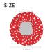 Red White Polka Dot Shower Cap | Double Layer Bath Cap | Adjustable Elastic Band | Stylish for Women - Buy Online on GoSupps.com