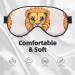 Buy Cartoon Cute Little Lion Sleep Eye Mask | Unisex Adjustable Blackout Mask for Travel Yoga & Home Naps - Buy Online on GoSupps.com
