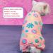 KYEESE Sunflower Print Dog Pajamas for Small Medium Dogs - Soft & Stretchable Onesie for X-Large Dogs - Buy Online on GoSupps.com