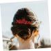 Beatifufu Bridal Headwear Rhinestone Hair Combs Hair Comb Clips Bridal Hair Comb Hair Side Combs Hair Combs for Women Decorative Bridal Hair Accessories Decorative Hair Combs Red Rhinestones - Buy Online on GoSupps.com