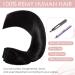 One Piece Hair Extensions Human Hair Clip in Remy Real Hair Extension Natural Straight #1B Natural Black (16 inch-45 grams) 3/4 Full Head - Buy Online on GoSupps.com