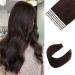 Sixstarhair invisible tape extensions real hair 12 inch tape hair extension real hair 20pcs 30g #2 dark brown real hair tape in extensions 30 cm 2 #