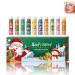 Christmas Moisturizing Lip Gloss Set 10 Pieces Christmas Lip Balms Merry Christmas Lip Balm Lip Gloss Lip Hydration Lip Care Christmas Stocking Filler