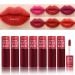 7 Colors Lip Tint Stain Set Mini Moisturizing Liquid Lipstick Multi-functional Lip and Cheek Stain Plumping and Hydrating Lip Gloss Long-lasting Non-sticky Waterproof Korean Water Lip Tint.