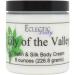 Eclectic Lady Lily Of The Valley Satin and Silk Cream Body Cream Body Lotion 8 oz - Shea Butter Aloe Silk Amino Acids Vitamin E Phthalate-Free Handcrafted in USA - Perfect For Women 8 Ounce