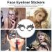KALLORY 5 Pairs Temporary Lace Eye Tattoos for Halloween Party - Black - Buy Online on GoSupps.com