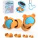 Kids Ear Plugs 2 Pairs(6-12 yrs) Reusable Noise Cancelling Earplugs Silicone Noise Sensitivity Ear Plugs for Children/Small Ears Ear Protection for Concerts/Flying/School/Playtime(Orange+Orange)