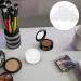 FOMIYES Plates 8pcs Empty Makeup Eyeshadow Box Round Eyeshadow Containers Case Refillable Travel Loose Powder Storage Box with Clear Window Lid for Women Girls White White 4x3.8cm - Buy Online on GoSupps.com