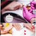 Milisten Glass Jar Glass Wedding Decor Manicure Nail Dish Nail Art Liquid Holder Nail Liquid Holder Nail Dish Bowl with Lids Dappen Dish Plate Cup Candy Plate Bracket Candy Jar With Cover - Buy Online on GoSupps.com