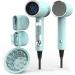 FUNTIN Ionic Hair Dryer with Diffuser Comb Brush 2300W - 2024 New Version (Tiffunny Blue) - Buy Online on GoSupps.com