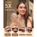 Jack & Rose Travel Mirror - Lighted Makeup Mirror with Magnification | Portable LED Vanity Mirror - Buy Online on GoSupps.com