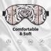 Many Lovely Roses Unisex Adjustable Blackout Sleep Eye Mask - Perfect for Home Travel Yoga and Office Naps - Buy Online on GoSupps.com