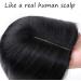 6" SEGO Real Remy Human Hair Toppers for Thinning Hair Women 2.5 * 9cm CENTRAL SILK BASE One Piece Clip in Hairpieces Extension 130% Density (#1 Jet Black) - Buy Online on GoSupps.com