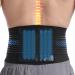 Paskyee back support belt for the lower back for men and women with 6 bars - back bandage for scoliosis & sciatica pain relief XXL (waist: 106-126cm)
