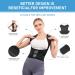 Back Brace Posture Corrector for Men & Women | Adjustable Upper Back Straightener for Pain Relief | Large Black Clavicle & Shoulder Support - Buy Online on GoSupps.com